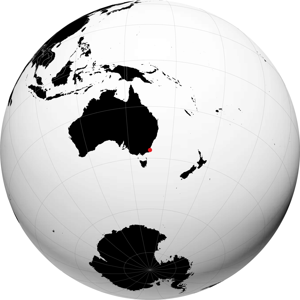 Merimbula sul globo