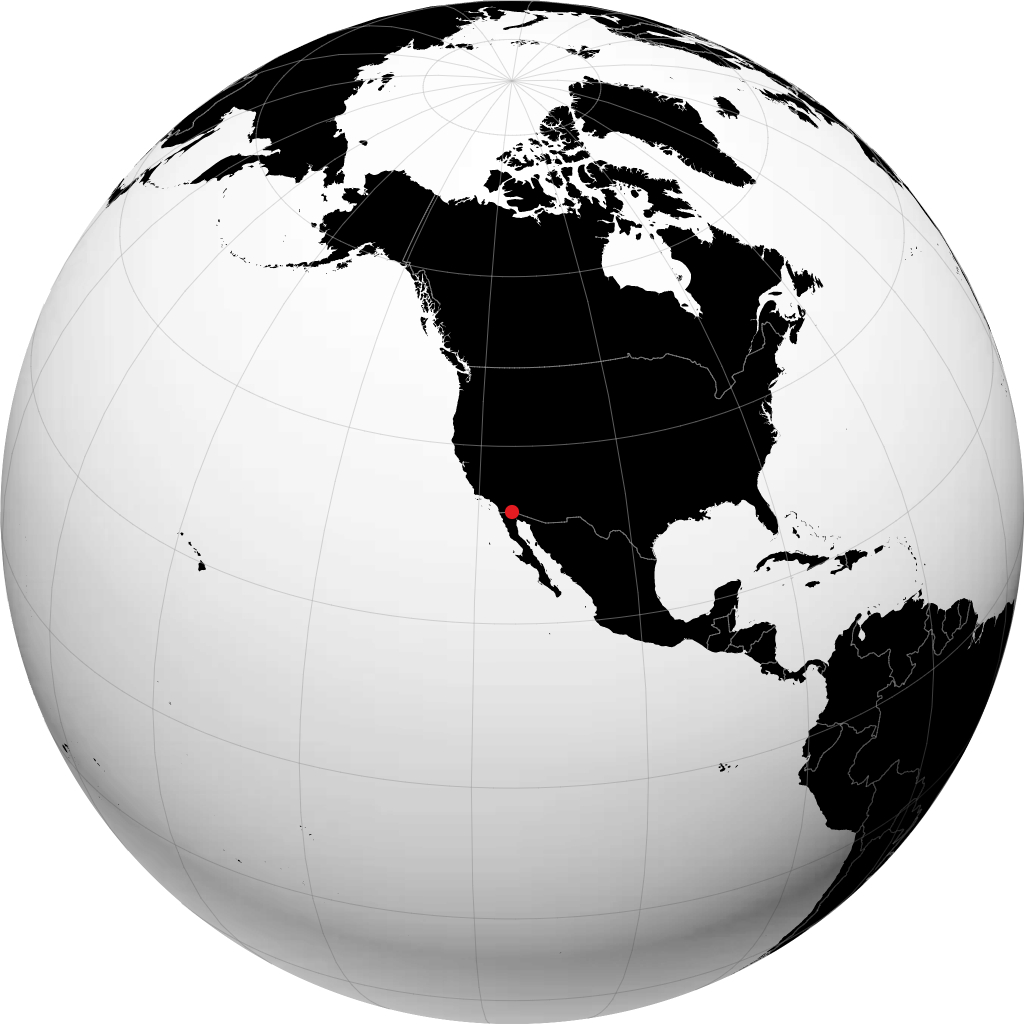 Mexicali sul globo