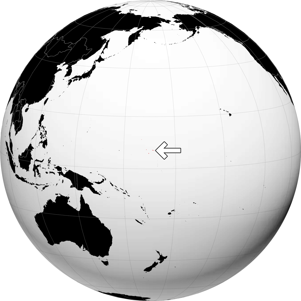 Isole Marshall sul globo