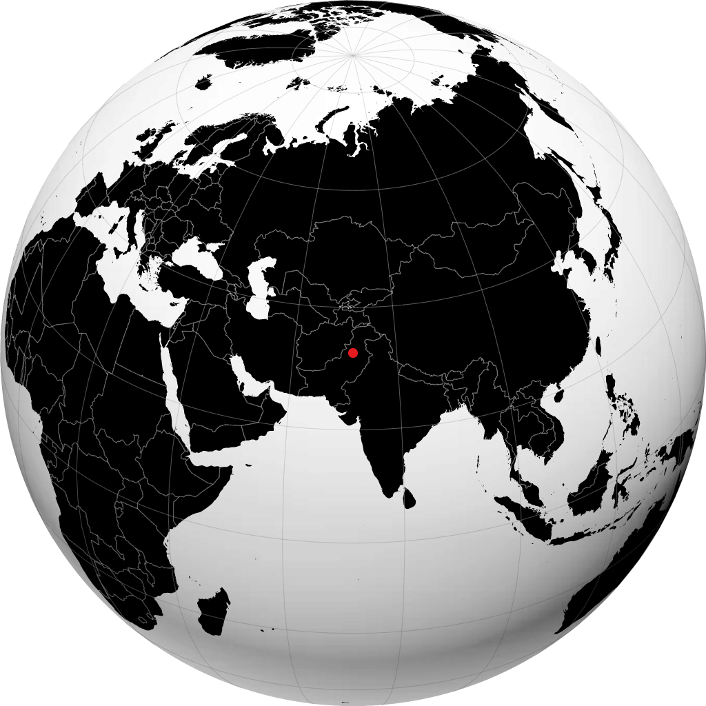 Mianwali sul globo