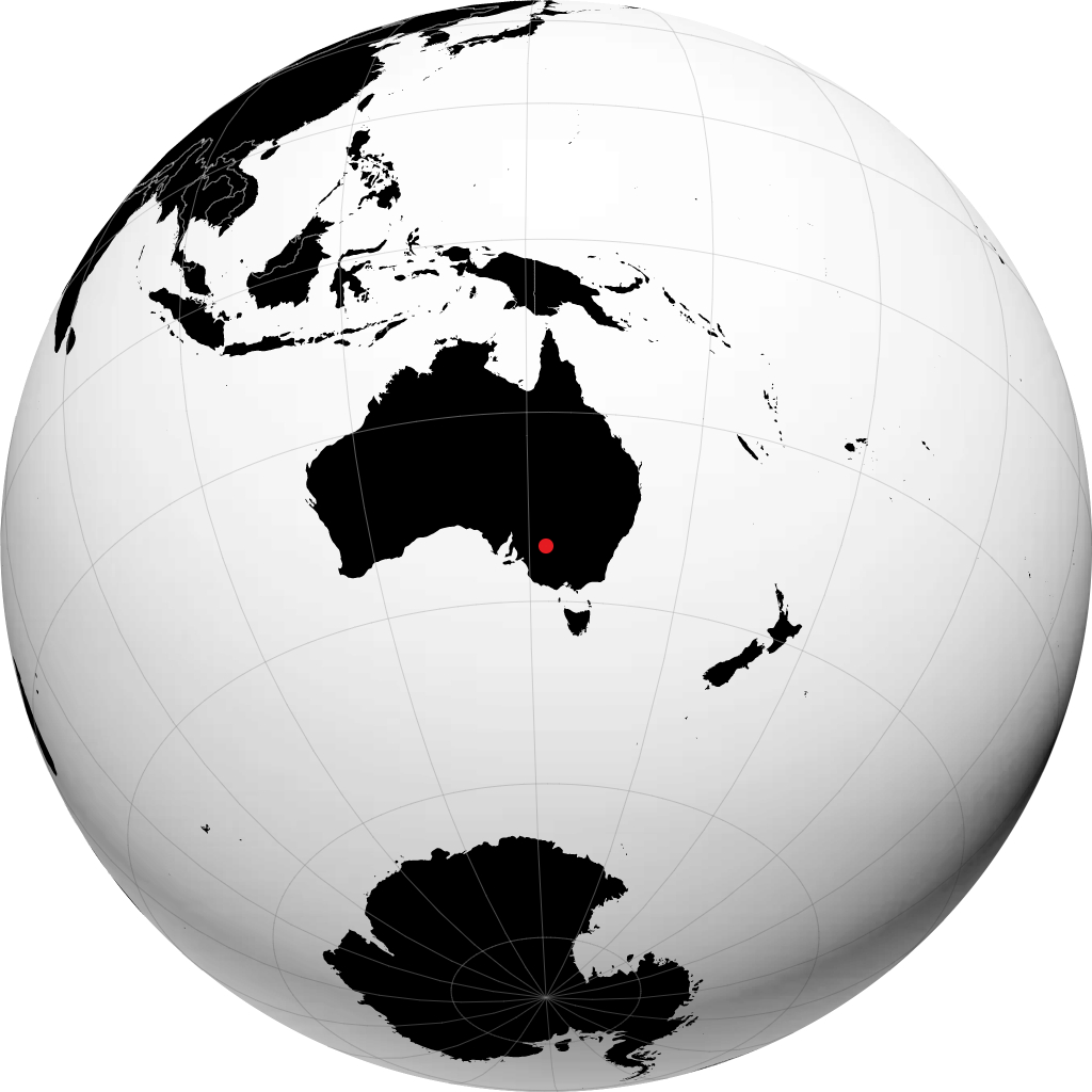 Mildura sul globo