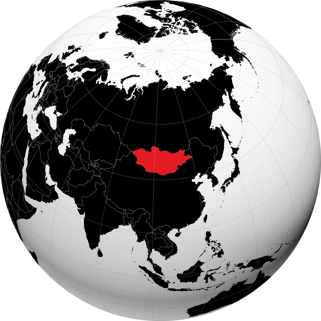 Mongolia sul globo