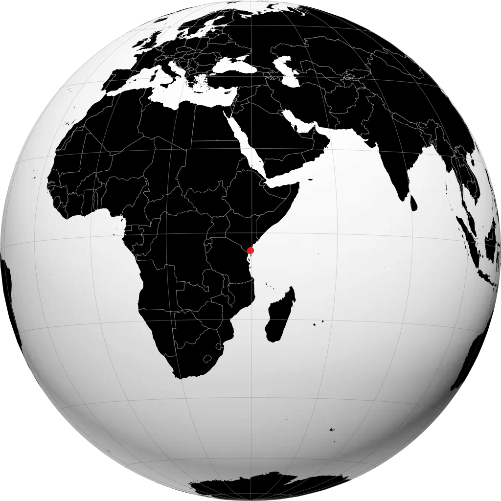 Mombasa sul globo