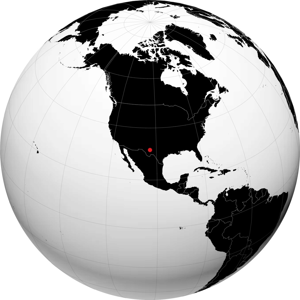 Monahans sul globo