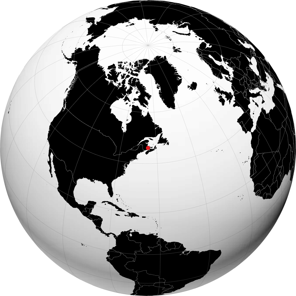 Moncton sul globo