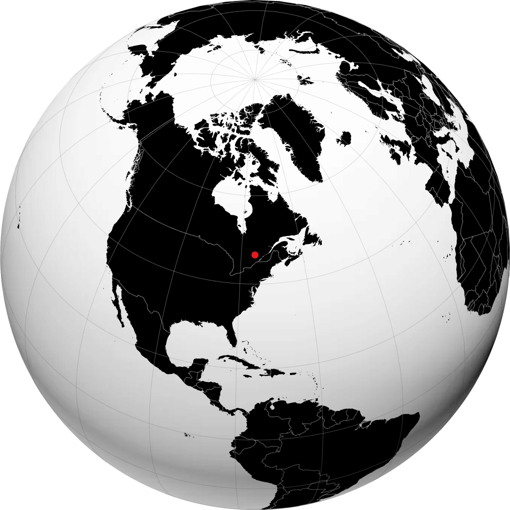 Mont-Laurier sul globo
