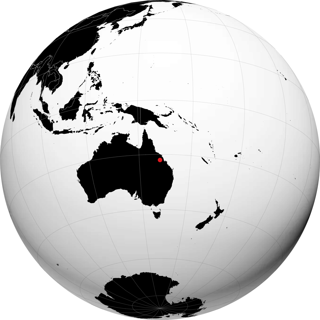 Moranbah sul globo