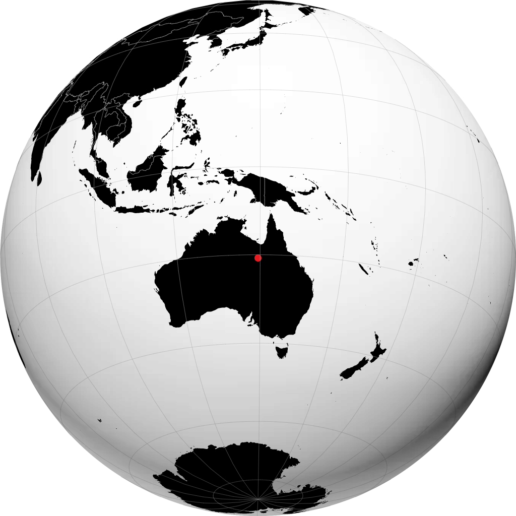 Mount Isa sul globo