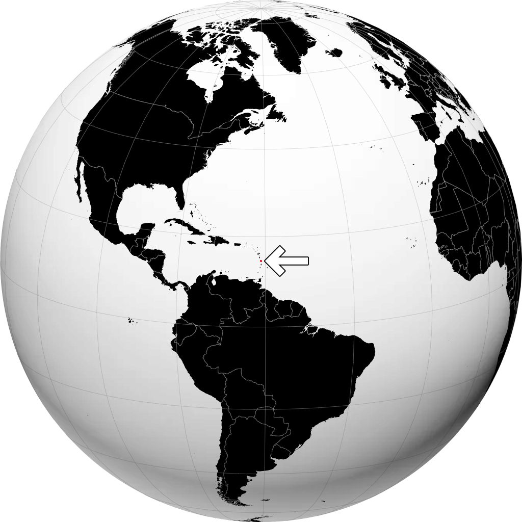 Martinica sul globo