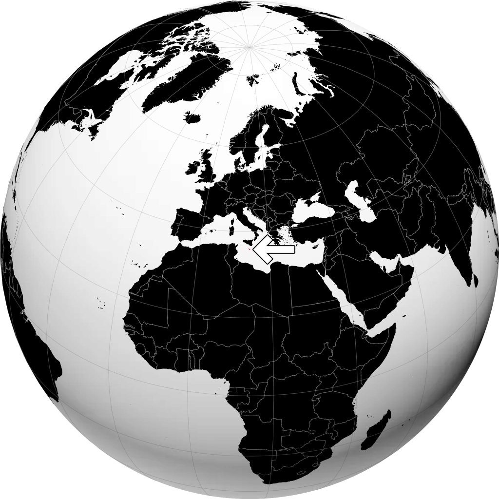 Malta sul globo