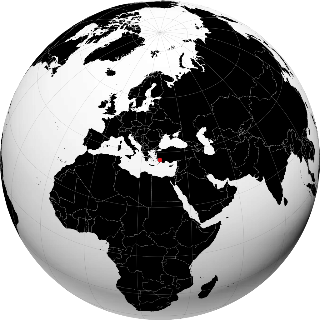 Muğla sul globo