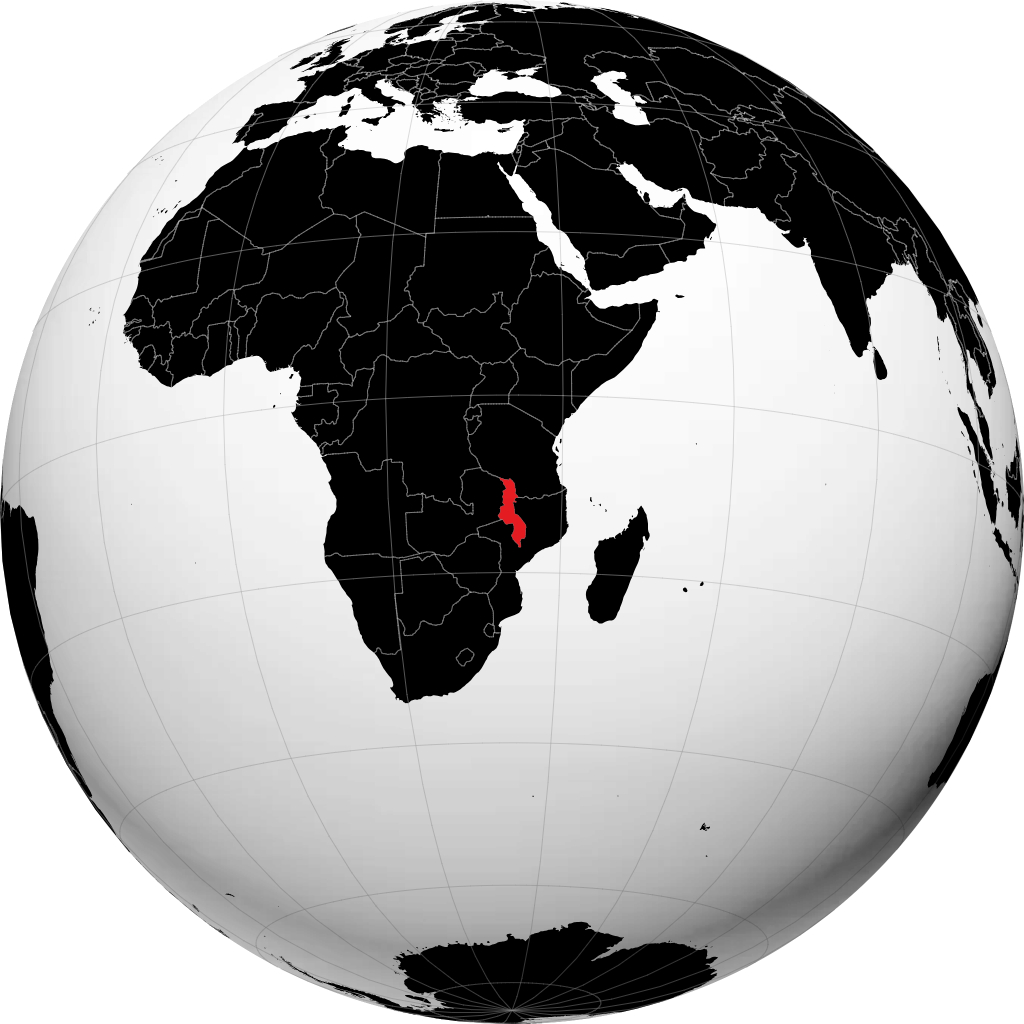 Malawi sul globo