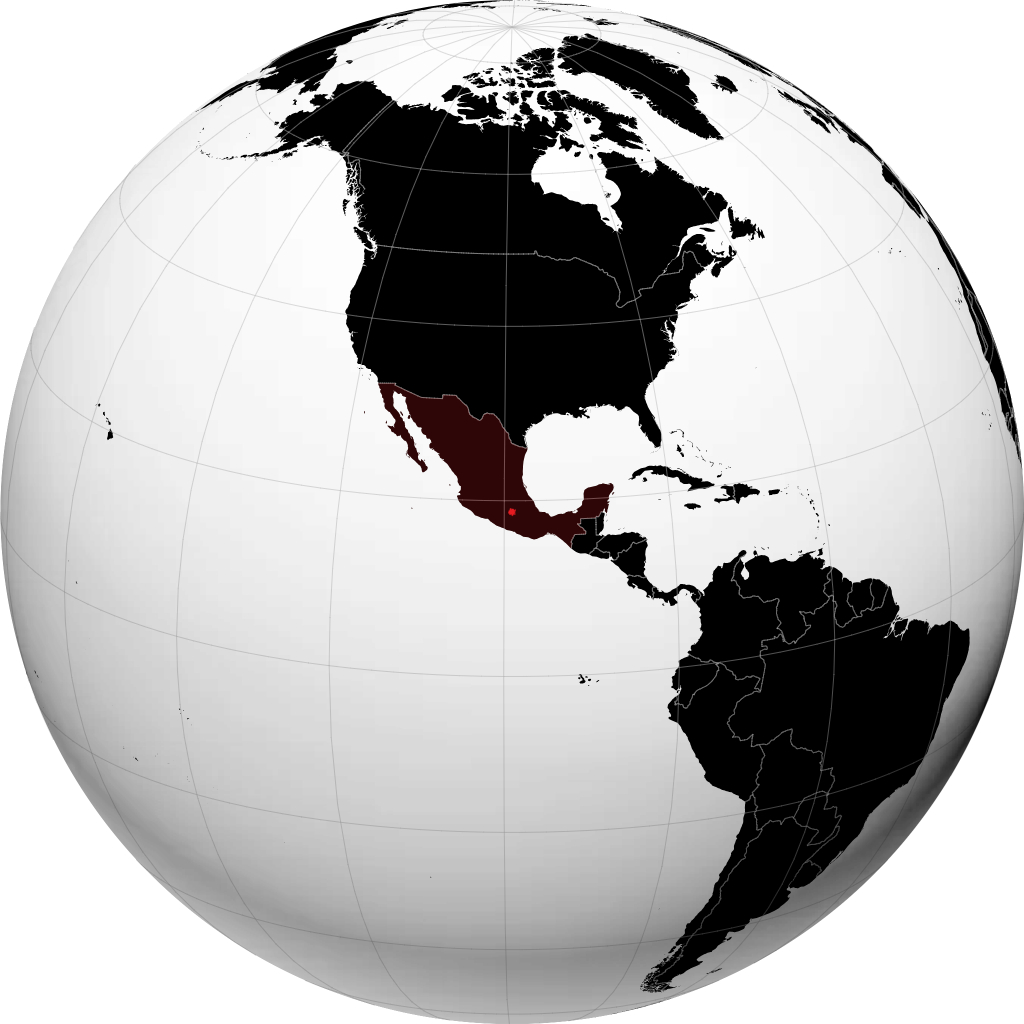 Stato di Morelos sul globo