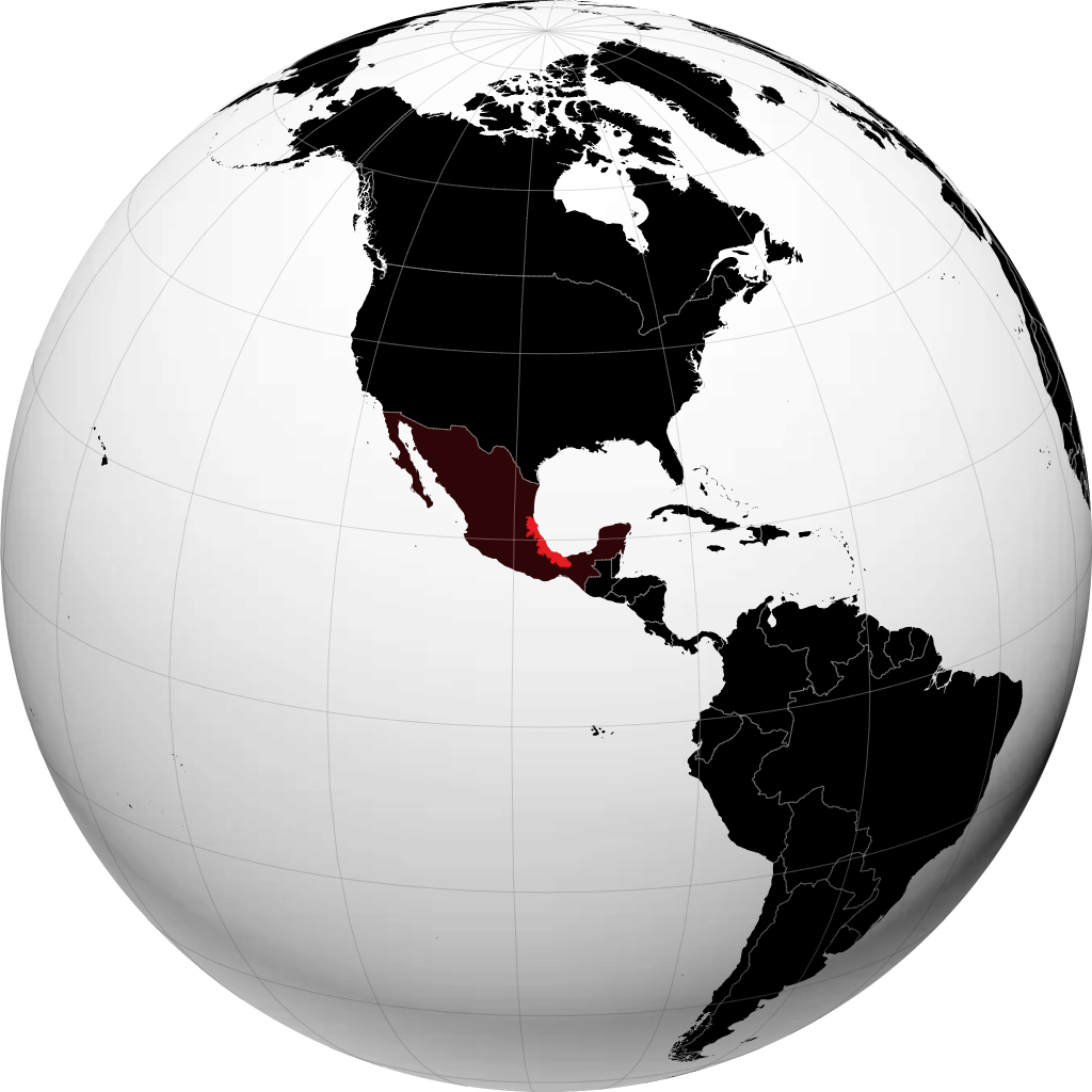 Stato di Veracruz sul globo