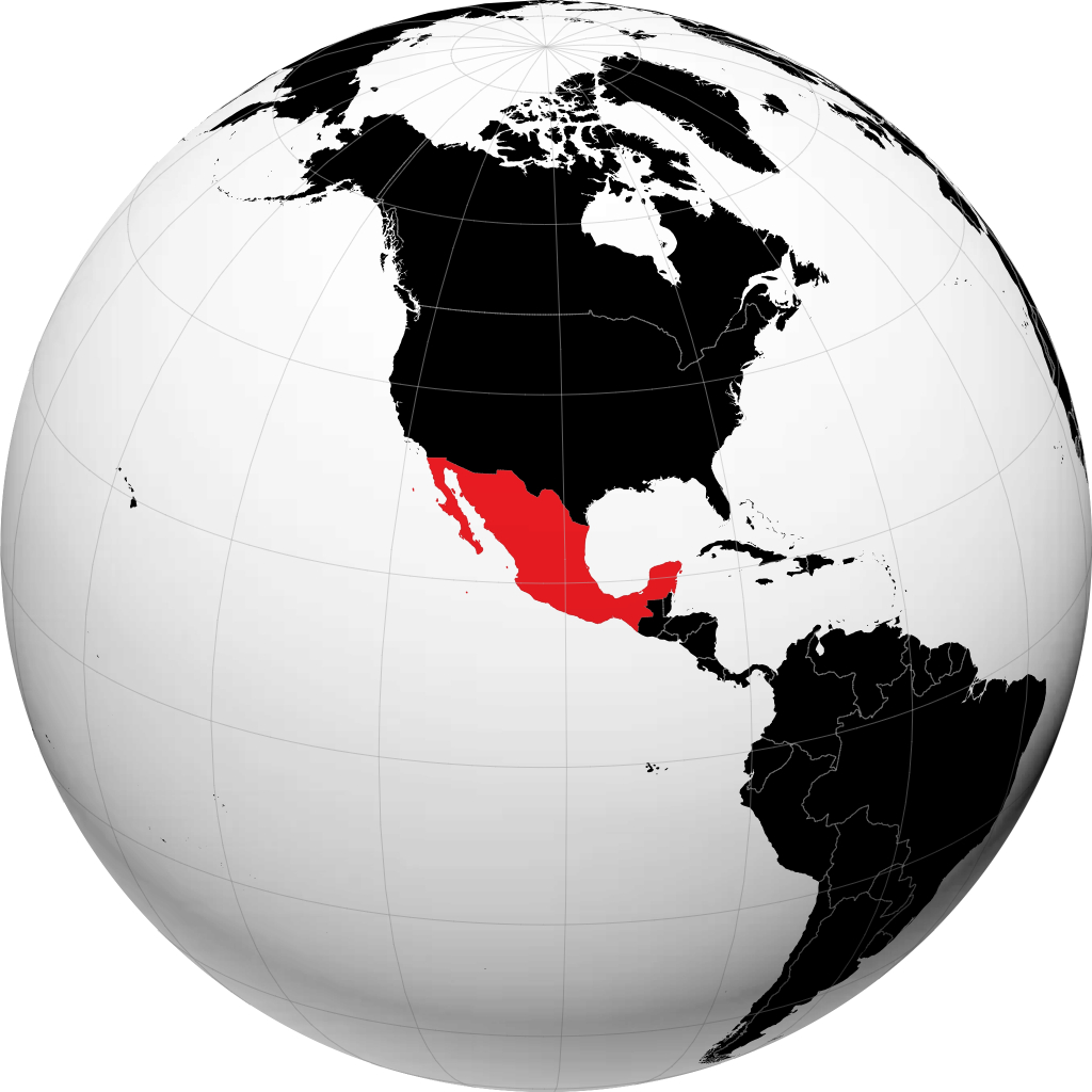 Messico sul globo