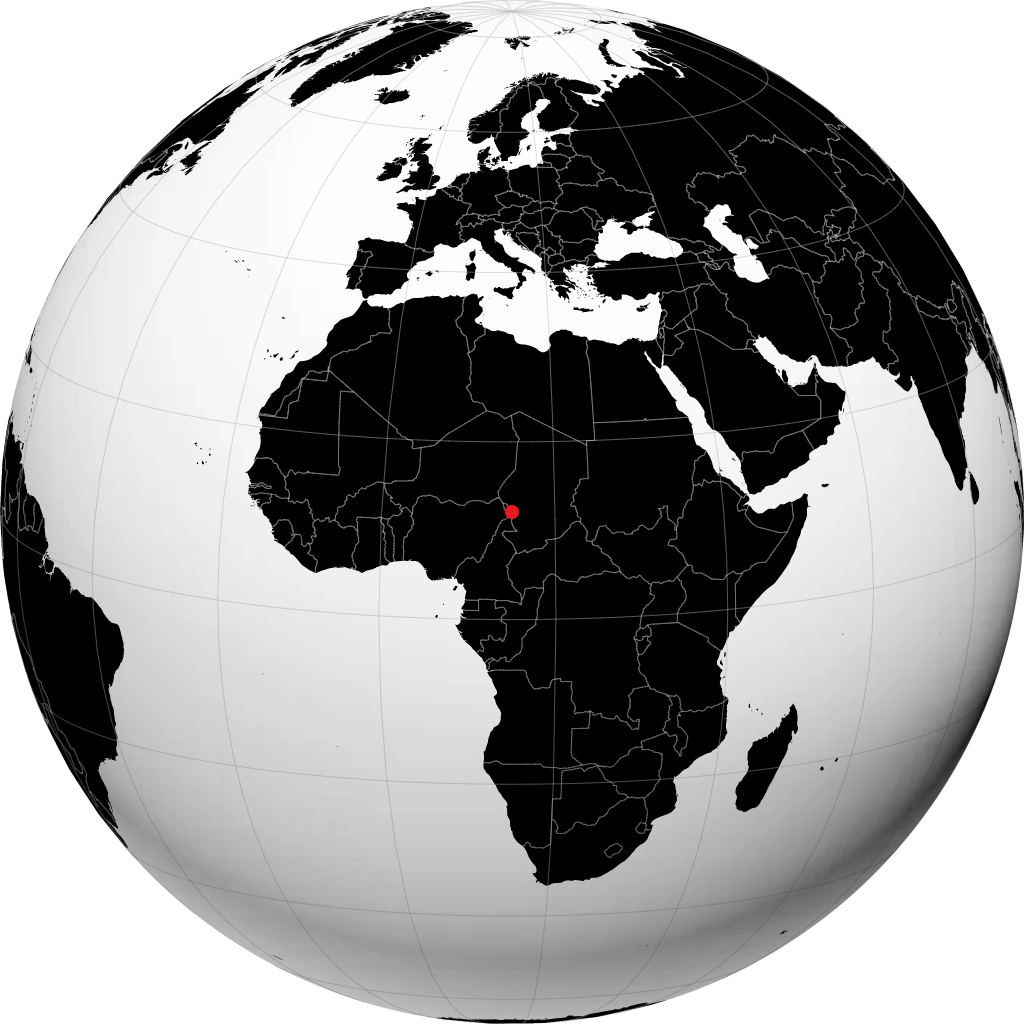 N'Djamena sul globo