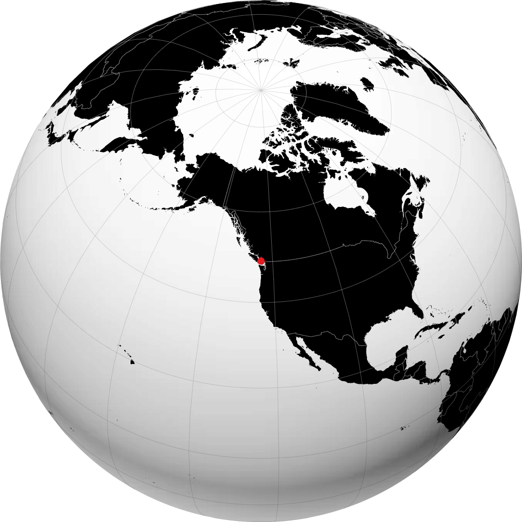 Nanaimo sul globo