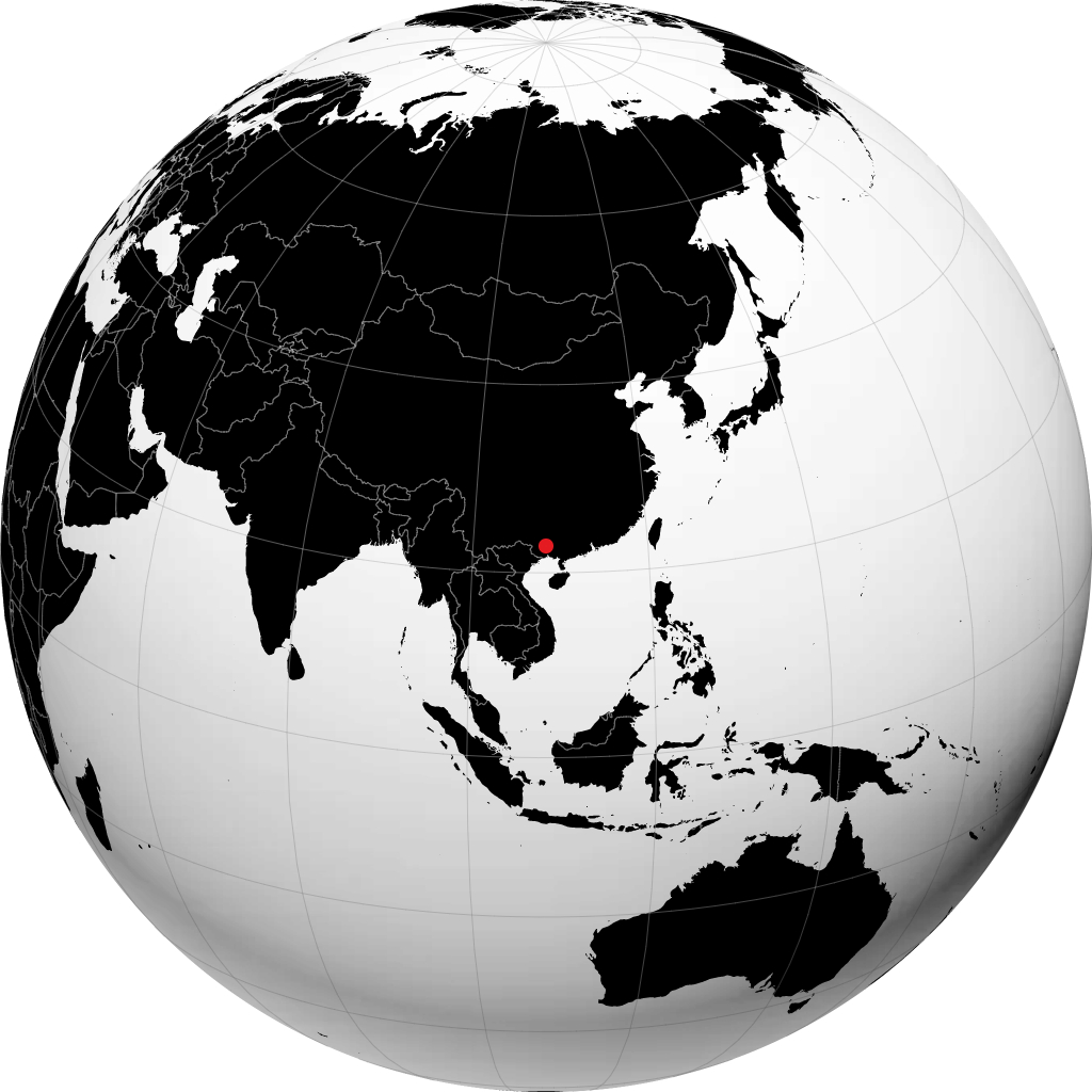 Nanning sul globo
