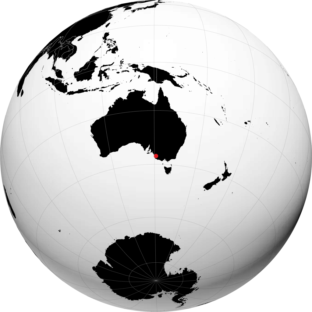 Naracoorte sul globo