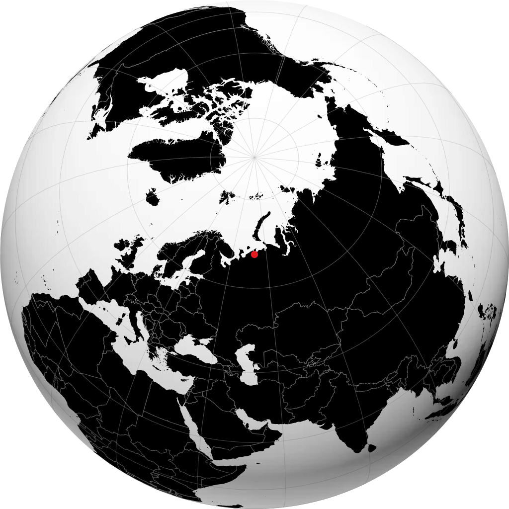 Naryan-Mar sul globo