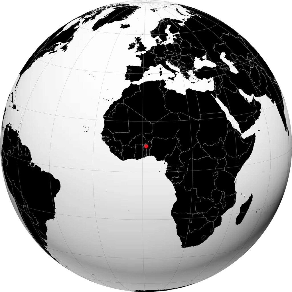 Natitingou sul globo