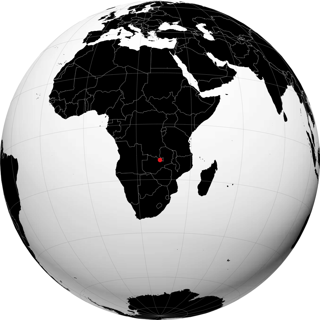 Ndola sul globo