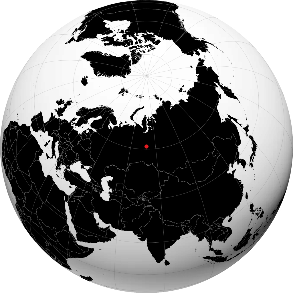 Nefteyugansk sul globo