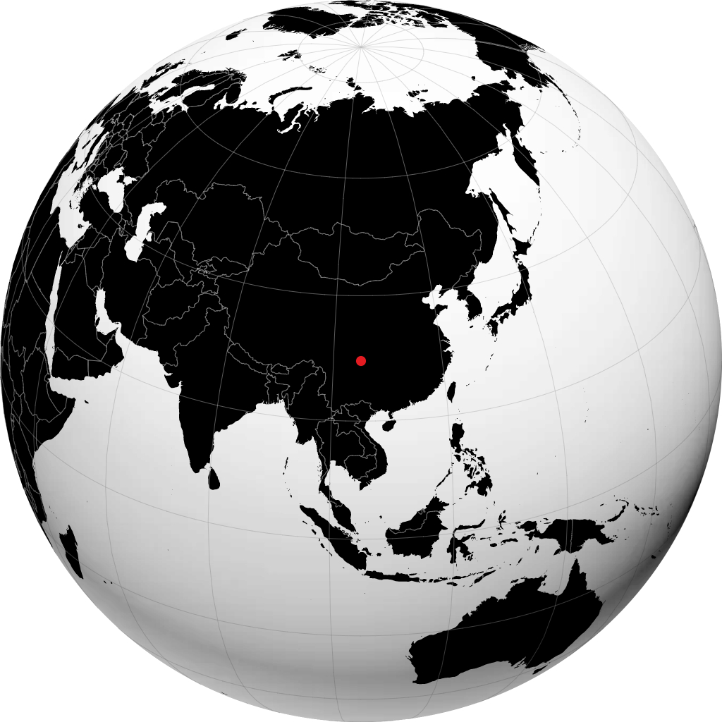 Neijiang sul globo