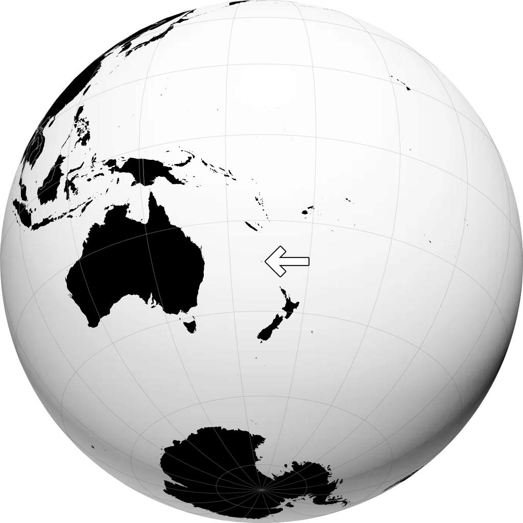 Isola Norfolk sul globo