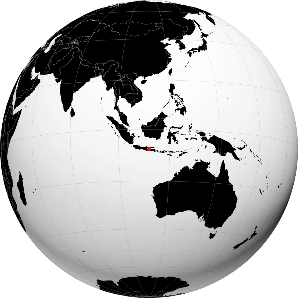 Nganjuk sul globo