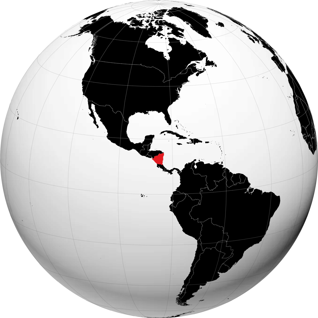 Nicaragua sul globo