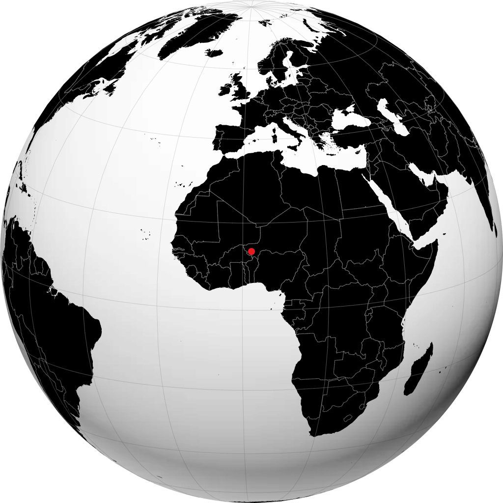 Niamey sul globo