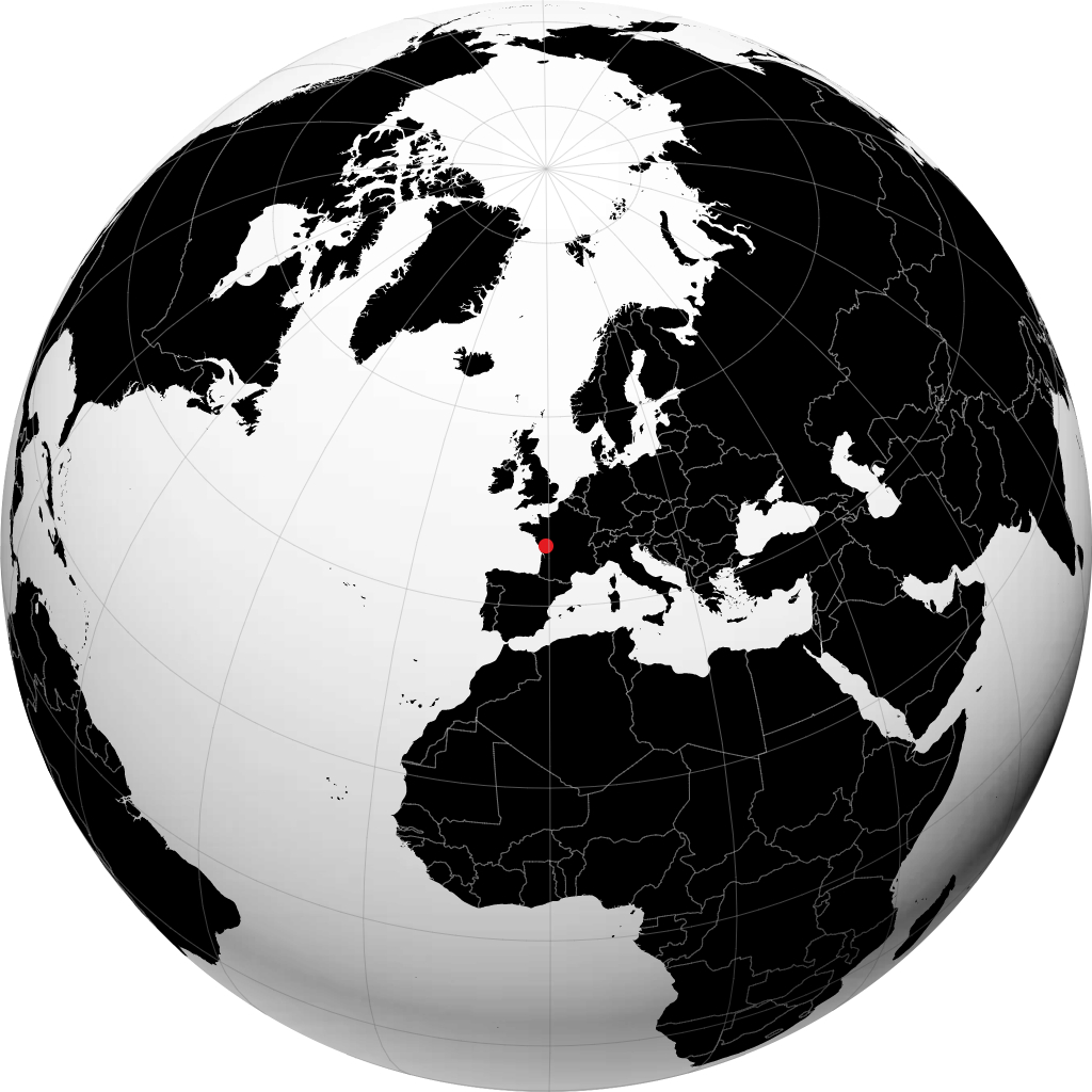Niort sul globo