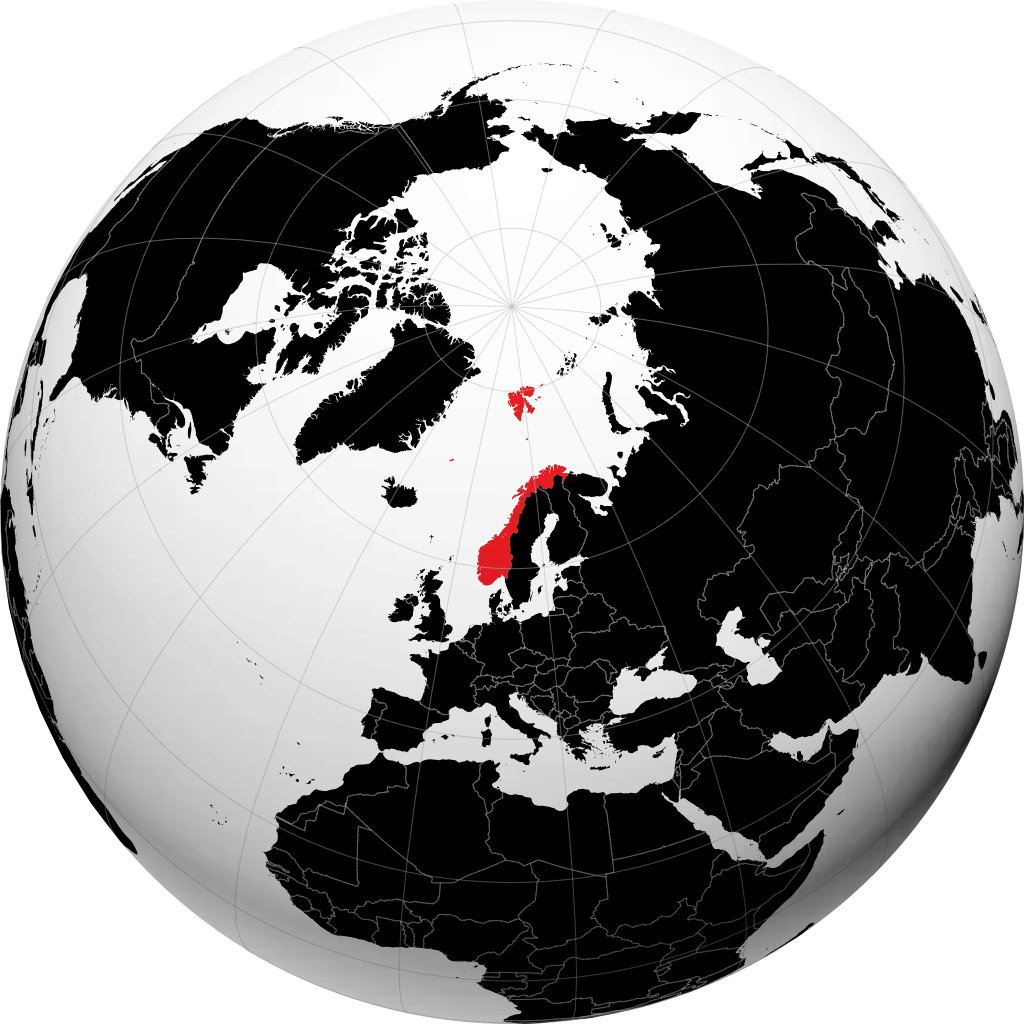 Norvegia sul globo