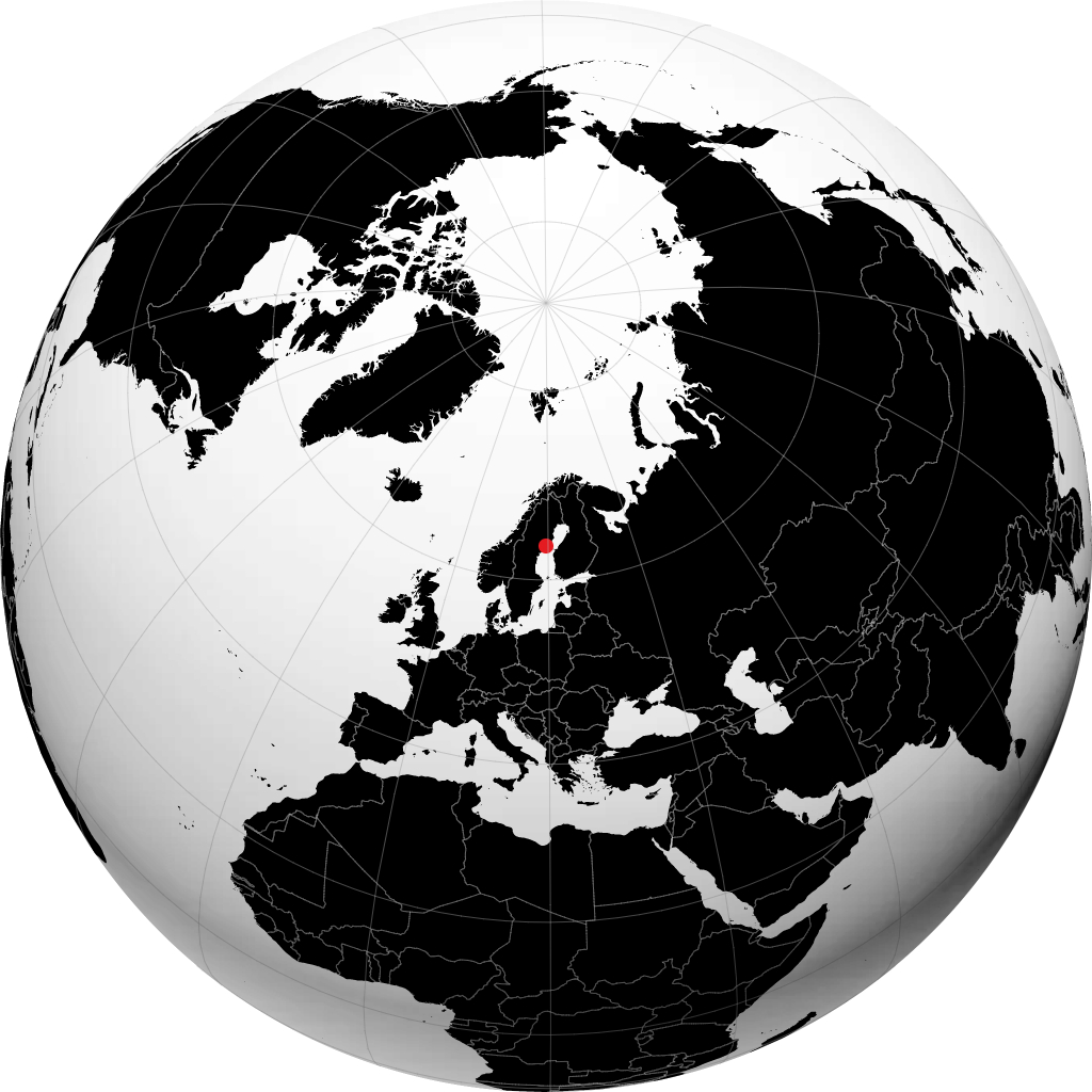 Nordmaling sul globo