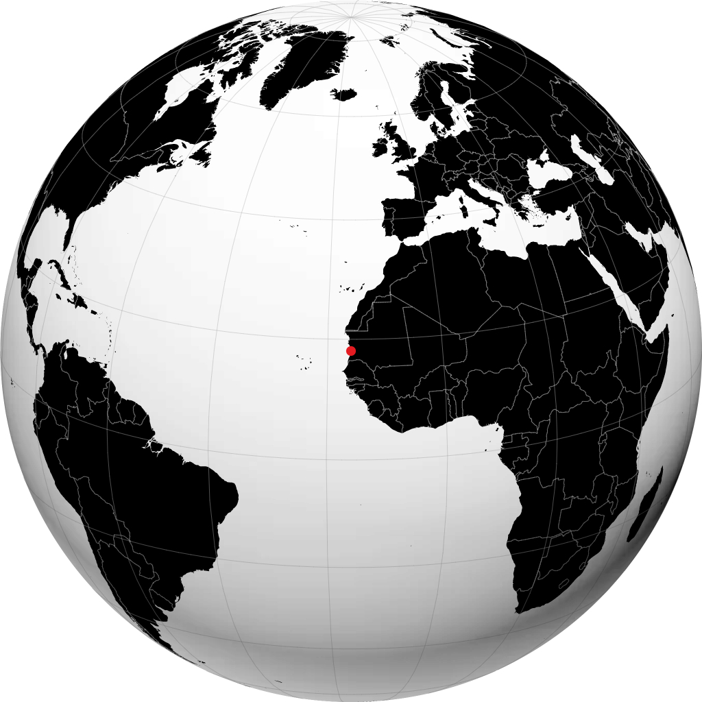 Nouakchott sul globo