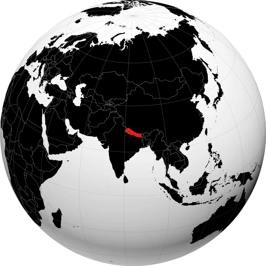 Nepal sul globo