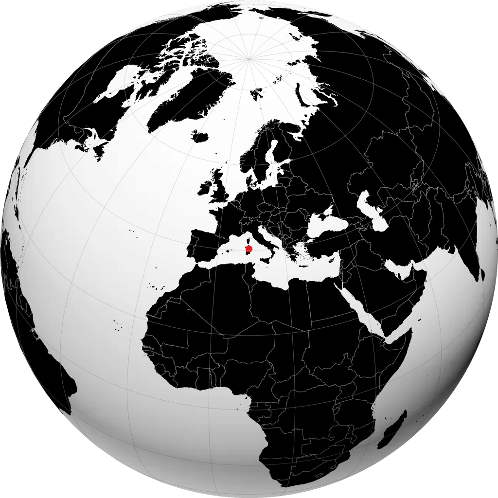 Nuoro sul globo