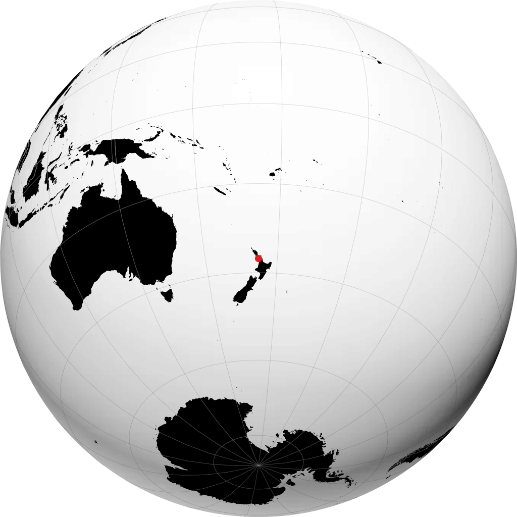 Auckland sul globo