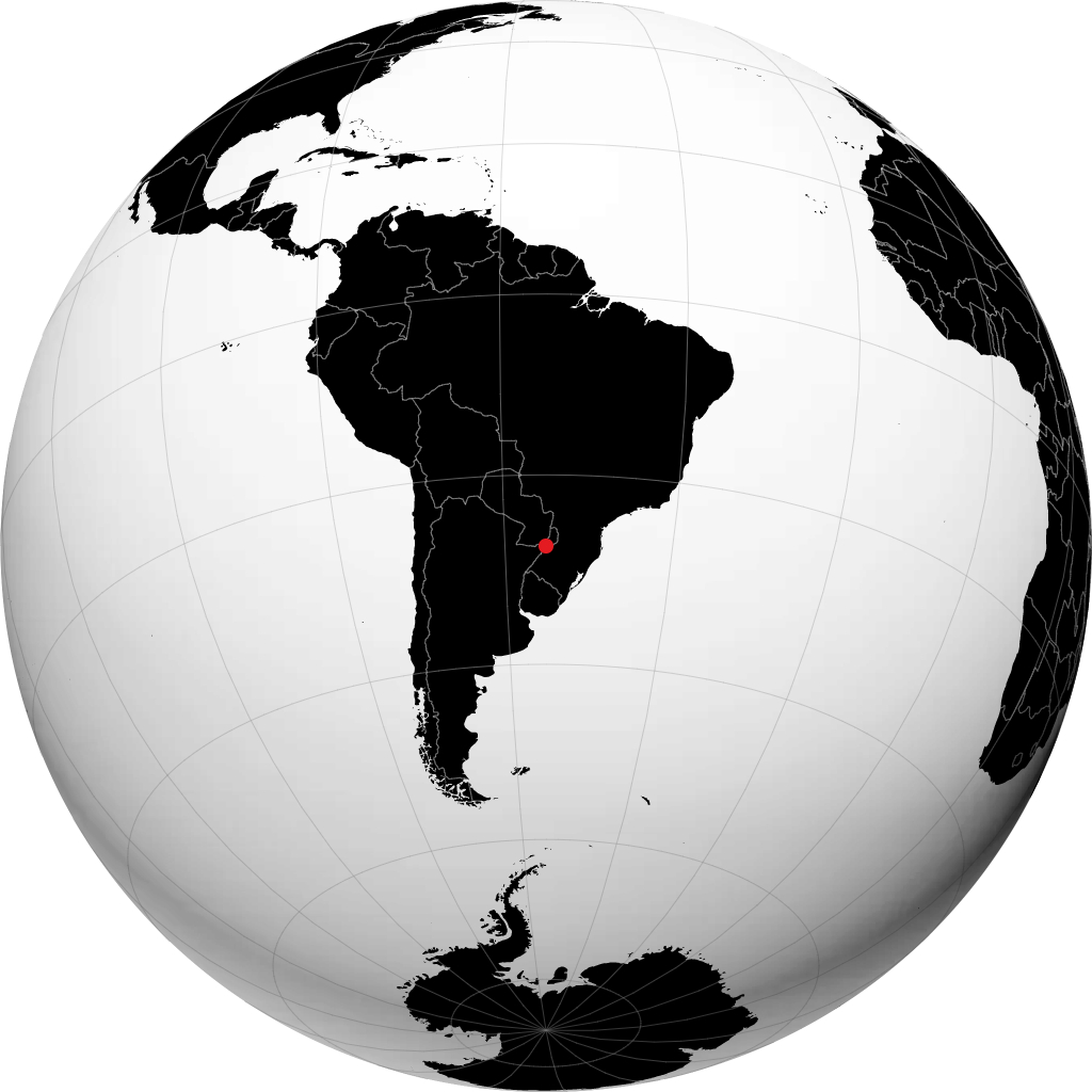Oberá sul globo