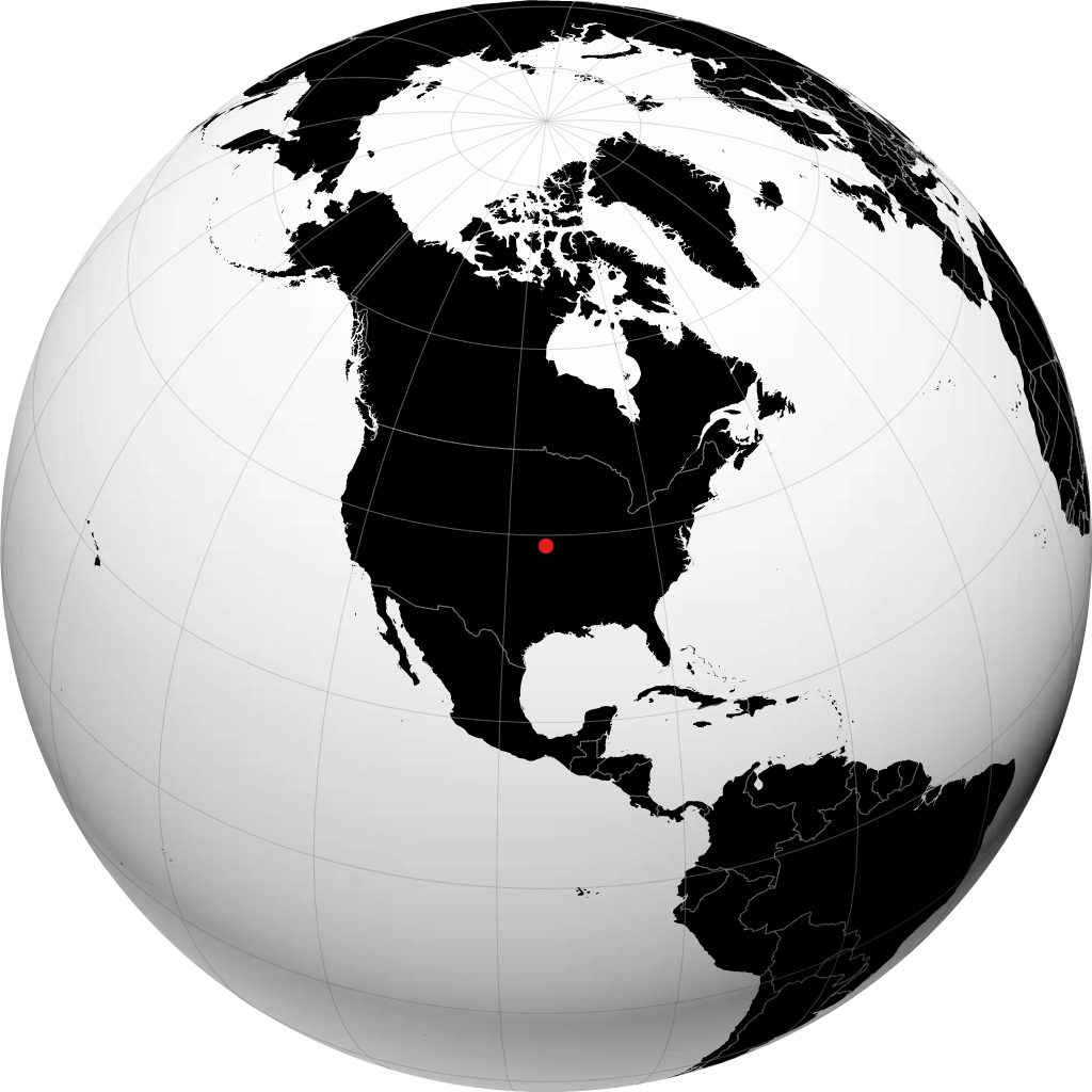 Olathe sul globo