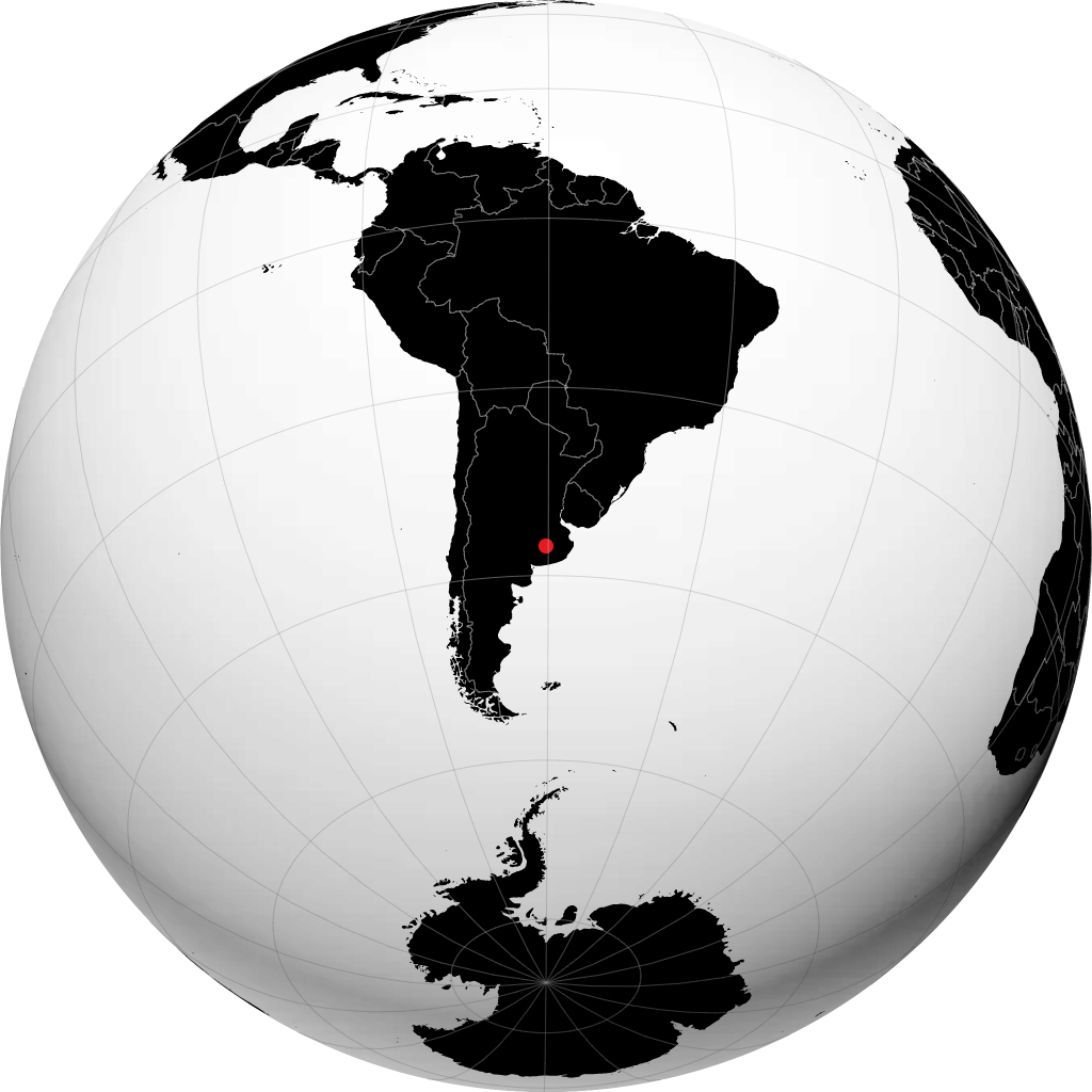 Olavarría sul globo