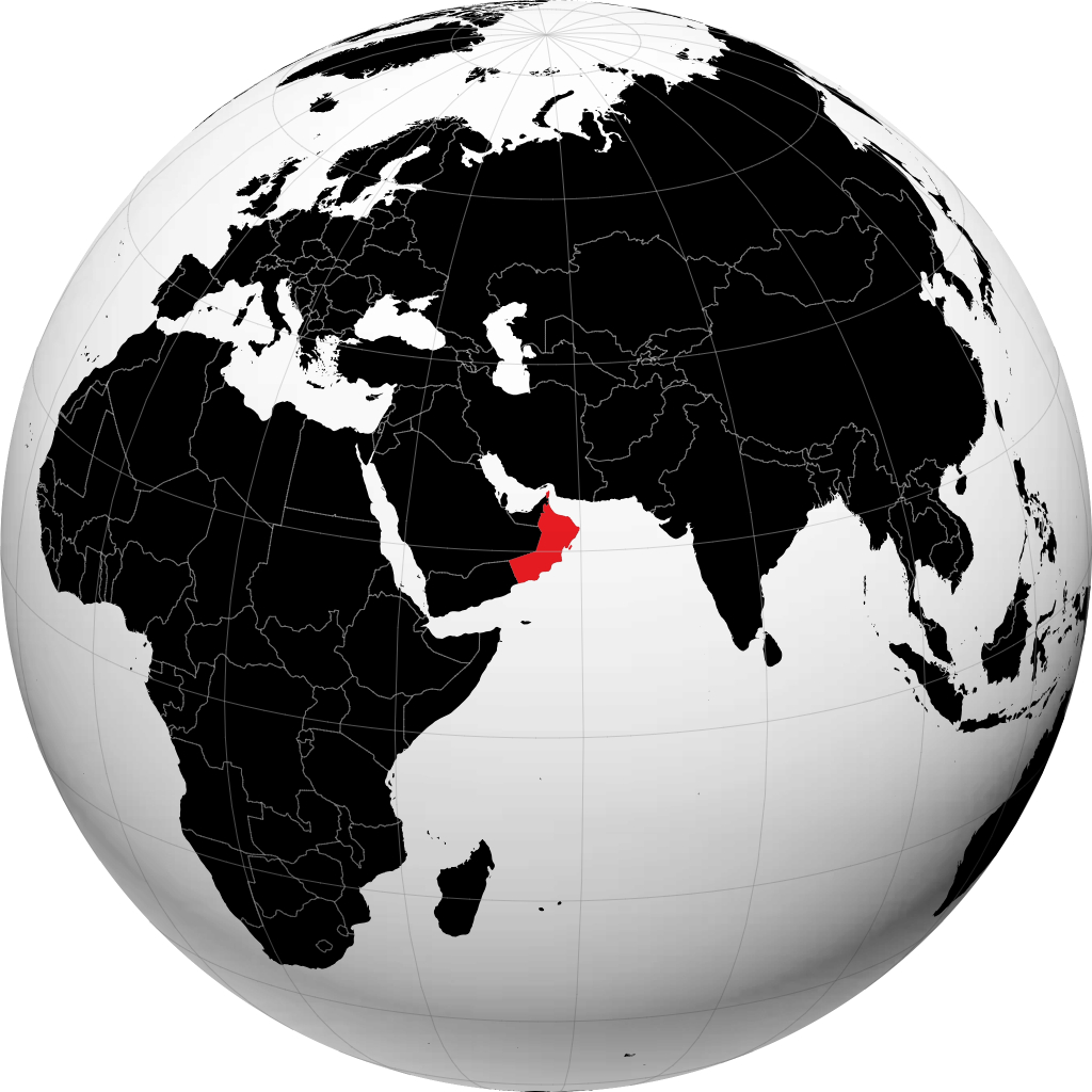 Oman sul globo