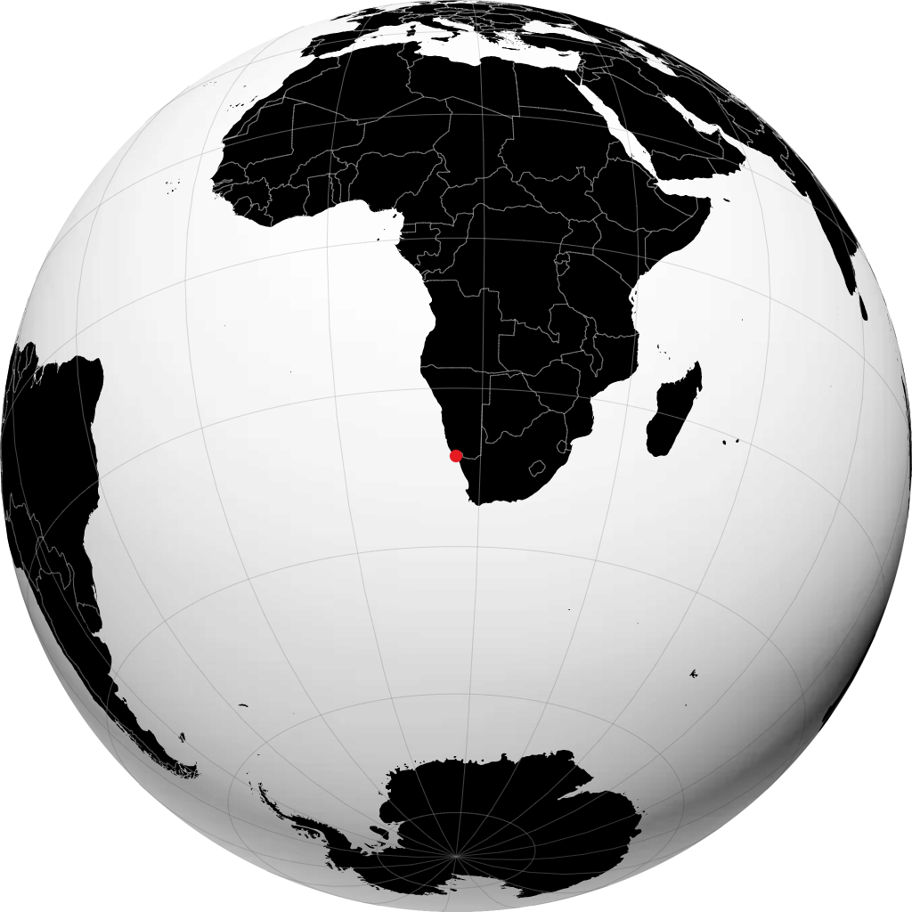 Oranjemund sul globo