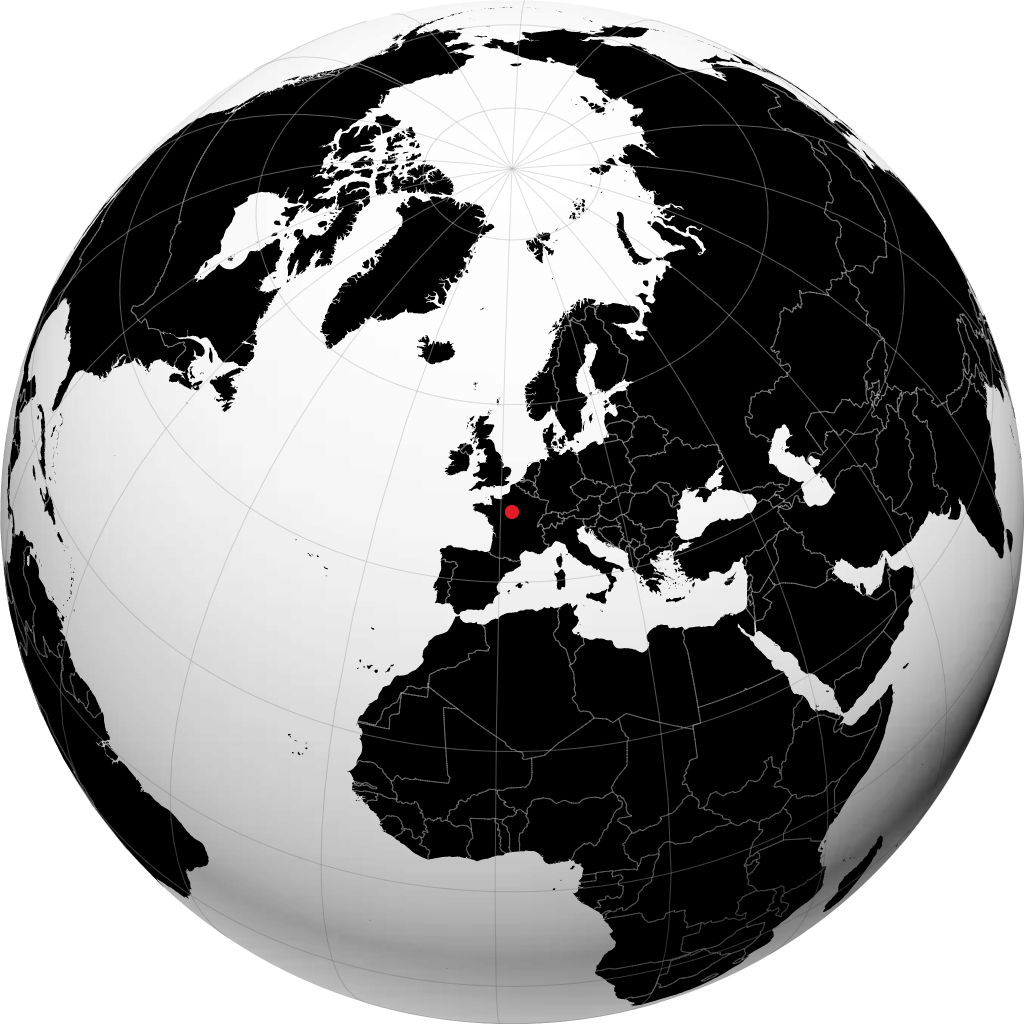 Orléans sul globo