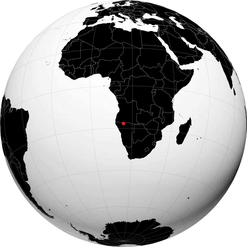 Oshakati sul globo
