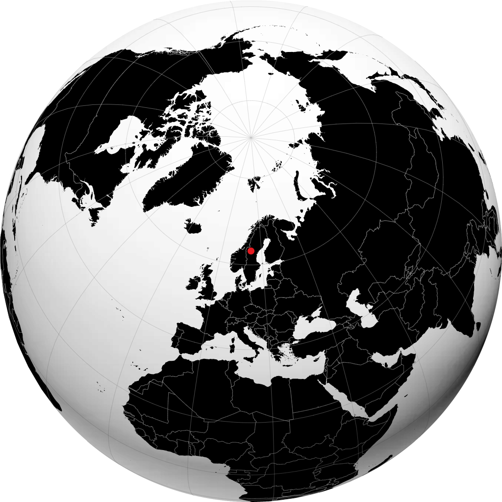 Östersund sul globo