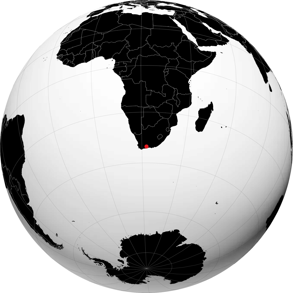 Oudtshoorn sul globo