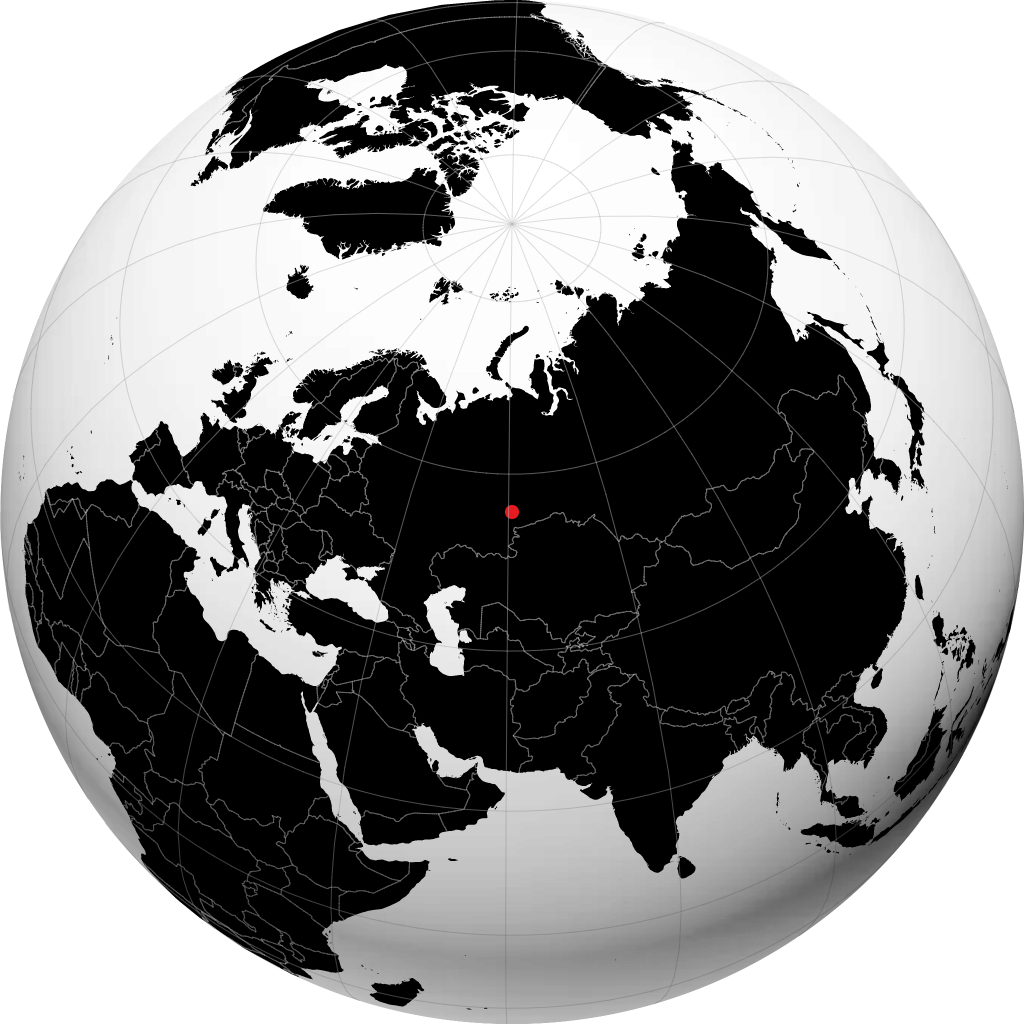 Ozersk sul globo