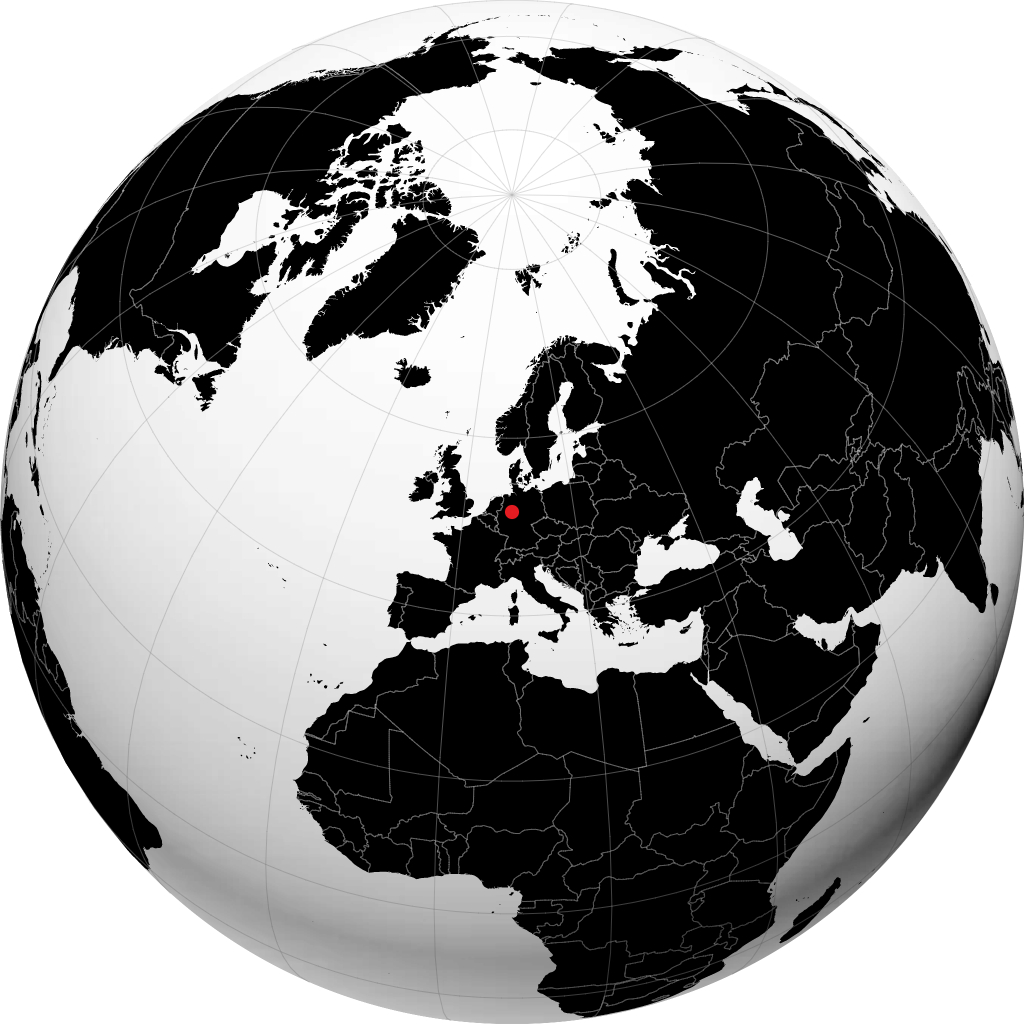 Paderborn sul globo